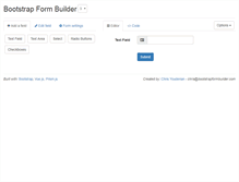 Tablet Screenshot of bootstrapformbuilder.com